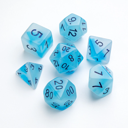 Sada Kociek Glow Series Icy Crumbs (Dice Set) (2)