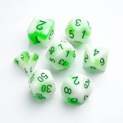 Sada Kociek Glow Series Toxic Stones (Dice Set) (4)
